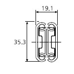 Typ 0301 - obciążenie do 70 kg na parę, wysuwane w 100+%