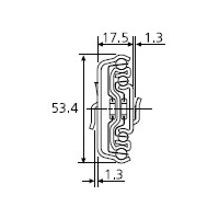 Typ 5517-50 - obciążenie do 55 kg na parę, wysuwane w 100+%