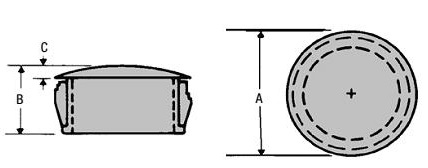 zaślepka fi 53,2 mm, korek czarny fi 53,2 mm, Heyco 2403, bhjanecki.pl